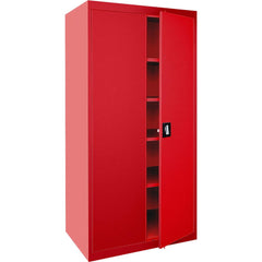 Steel Lockable Welded Storage Cabinet Cabinet: 36" Wide, 18" Deep, 72" High