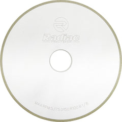 Surface Grinding Wheel: 7" Dia, 3/8" Thick, 1-1/4" Arbor, 180 Grit