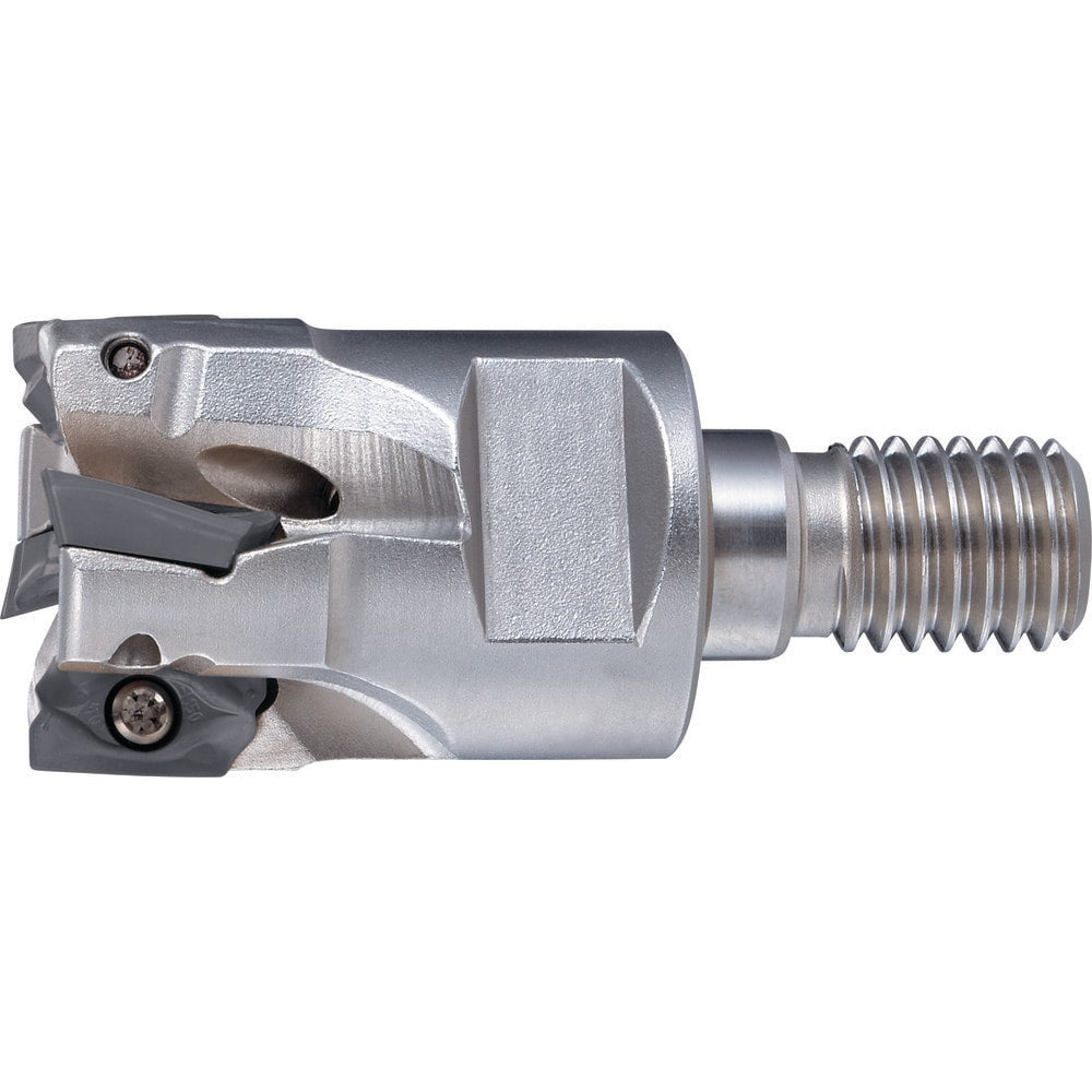 Indexable Square-Shoulder End Mill:  PSE07R016SF8-4,  M8 Modular Connection,  Modular Connection Shank