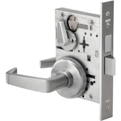 Lever Locksets; Lockset Type: Privacy; Key Type: Keyed Different; Back Set: 2-3/4; Cylinder Type: Non-Keyed; Material: Metal; Door Thickness: 1-3/4; Finish: Satin Chrome