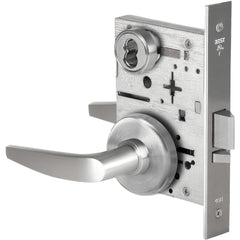 Lever Locksets; Lockset Type: Storeroom; Key Type: Keyed Different; Back Set: 2-3/4; Cylinder Type: Less Core; Material: Metal; Door Thickness: 1-3/4; Finish: Satin Chrome