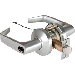 Lever Locksets; Lockset Type: Entrance; Key Type: Keyed Different; Back Set: 2-3/4; Cylinder Type: Less Core; Material: Metal; Door Thickness: 1-3/4 to 2-1/4; Finish: Satin Chrome