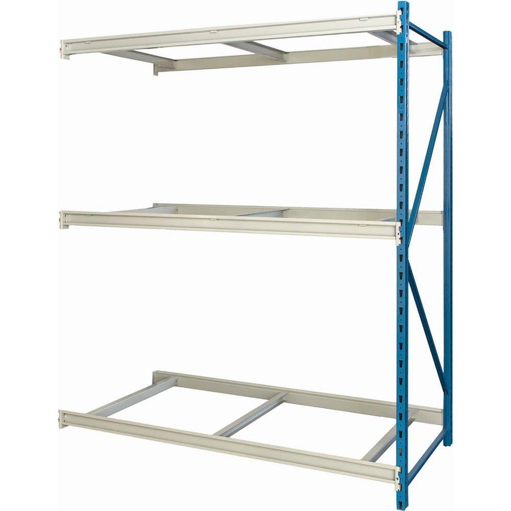 Storage Racks; Rack Type: Bulk Rack Add-On; Overall Width (Inch): 72; Overall Height (Inch): 87; Overall Depth (Inch): 24; Material: Steel; Color: Marine Blue, Light Gray; Finish: Powder Coated