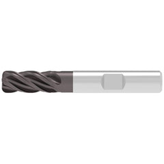 Corner Radius End Mill: 20.00 mm Dia, 41.00 mm LOC, 3.00 mm Radius, 4 Flute, Solid Carbide