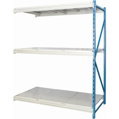 Storage Racks; Rack Type: Bulk Rack Add-On; Overall Width (Inch): 60; Overall Height (Inch): 123; Overall Depth (Inch): 48; Material: Steel; Color: Marine Blue, Light Gray; Finish: Powder Coated