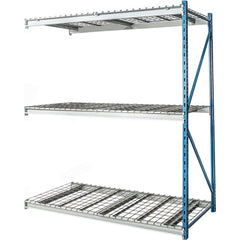 Storage Racks; Rack Type: Bulk Rack Add-On; Overall Width (Inch): 60; Overall Height (Inch): 87; Overall Depth (Inch): 48; Material: Steel; Color: Marine Blue, Light Gray; Finish: Powder Coated