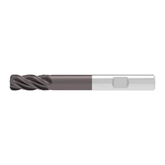 Corner Radius End Mill: 5.00 mm Dia, 13.00 mm LOC, 0.30 mm Radius, 4 Flute, Solid Carbide