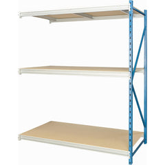 Storage Racks; Rack Type: Bulk Rack Add-On; Overall Width (Inch): 72; Overall Height (Inch): 87; Overall Depth (Inch): 36; Material: Steel; Color: Marine Blue, Light Gray; Finish: Powder Coated