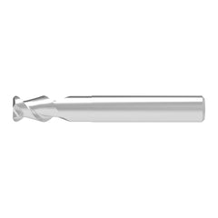 Corner Radius End Mill: 10.00 mm Dia, 16.00 mm LOC, 1.00 mm Radius, 2 Flute, Solid Carbide