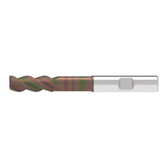 Corner Radius End Mill: 12.00 mm Dia, 31.00 mm LOC, 0.30 mm Radius, 3 Flute, Solid Carbide