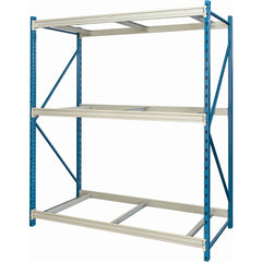 Storage Racks; Rack Type: Bulk Rack Starter Unit; Overall Width (Inch): 72; Overall Height (Inch): 123; Overall Depth (Inch): 36; Material: Steel; Color: Marine Blue, Light Gray; Finish: Powder Coated