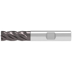 Corner Chamfer End Mill: 10.00 mm Dia, 22.00 mm LOC, 4 Flute, 0.20 mm Chamfer Width, Solid Carbide