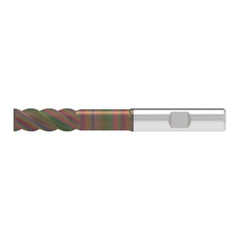 Corner Chamfer End Mill: 14.00 mm Dia, 36.00 mm LOC, 4 Flute, 0.20 mm Chamfer Width, Solid Carbide