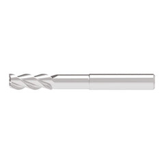 Corner Radius End Mill: 8.00 mm Dia, 21.00 mm LOC, 1.00 mm Radius, 3 Flute, Solid Carbide