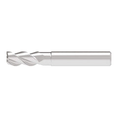 Corner Radius End Mill: 6.00 mm Dia, 13.00 mm LOC, 1.00 mm Radius, 3 Flute, Solid Carbide