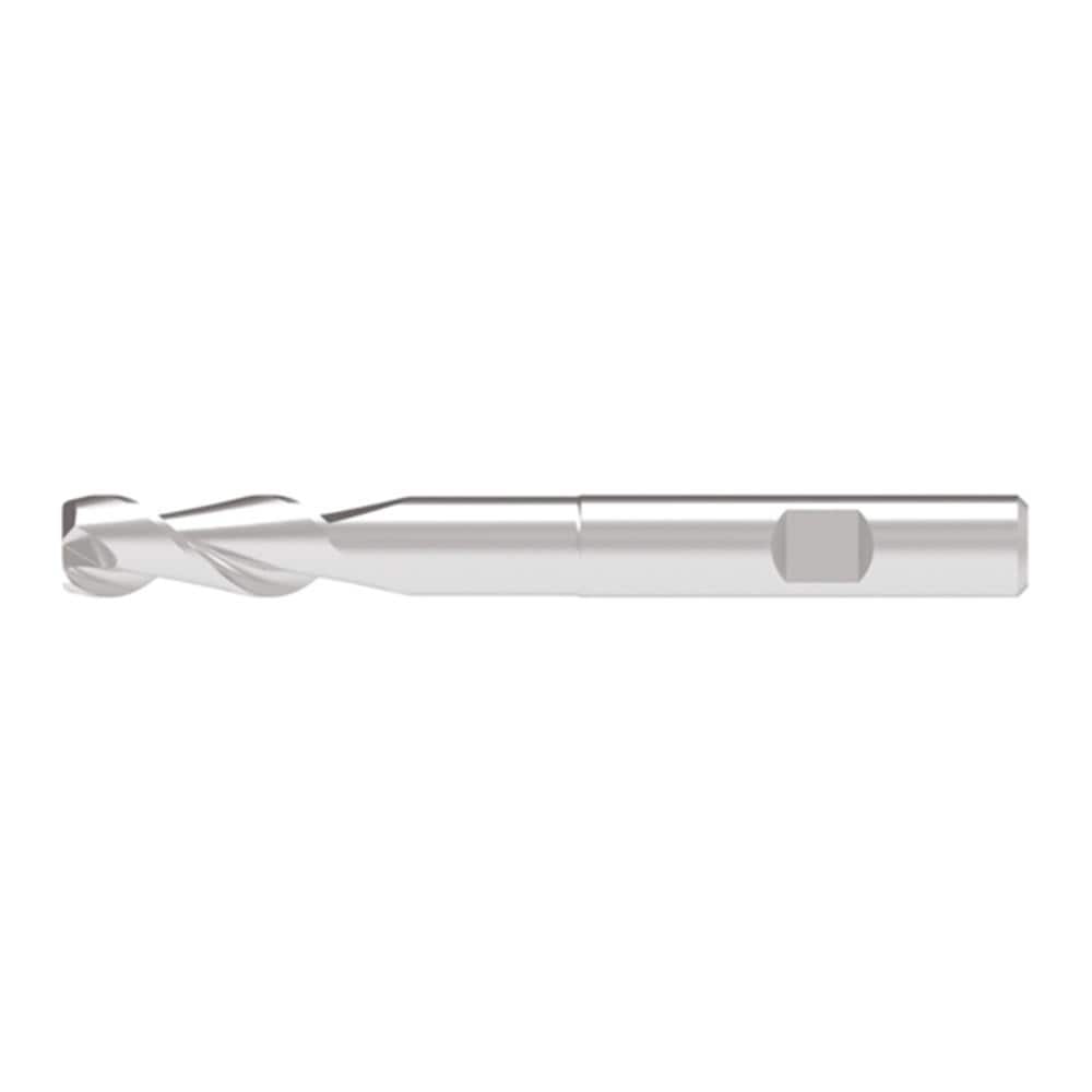Corner Chamfer End Mill: 5.00 mm Dia, 13.00 mm LOC, 2 Flute, 0.10 mm Chamfer Width, Solid Carbide