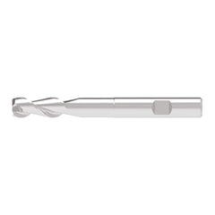 Corner Chamfer End Mill: 2.50 mm Dia, 6.50 mm LOC, 2 Flute, 0.05 mm Chamfer Width, Solid Carbide