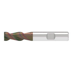 Corner Chamfer End Mill: 18.50 mm Dia, 42.00 mm LOC, 2 Flute, 0.10 mm Chamfer Width, Solid Carbide