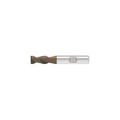 Corner Chamfer End Mill: 10.00 mm Dia, 21.00 mm LOC, 2 Flute, 0.10 mm Chamfer Width, Solid Carbide