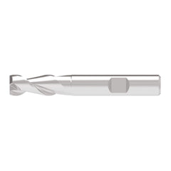 Corner Chamfer End Mill: 13.00 mm Dia, 29.00 mm LOC, 2 Flute, 0.10 mm Chamfer Width, Solid Carbide