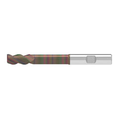 Corner Chamfer End Mill: 18.50 mm Dia, 52.00 mm LOC, 3 Flute, 0.20 mm Chamfer Width, Solid Carbide