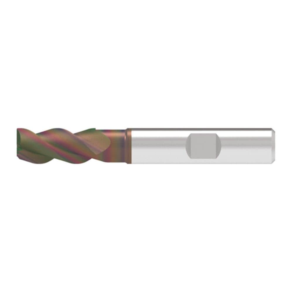 Corner Chamfer End Mill: 18.50 mm Dia, 42.00 mm LOC, 3 Flute, 0.20 mm Chamfer Width, Solid Carbide