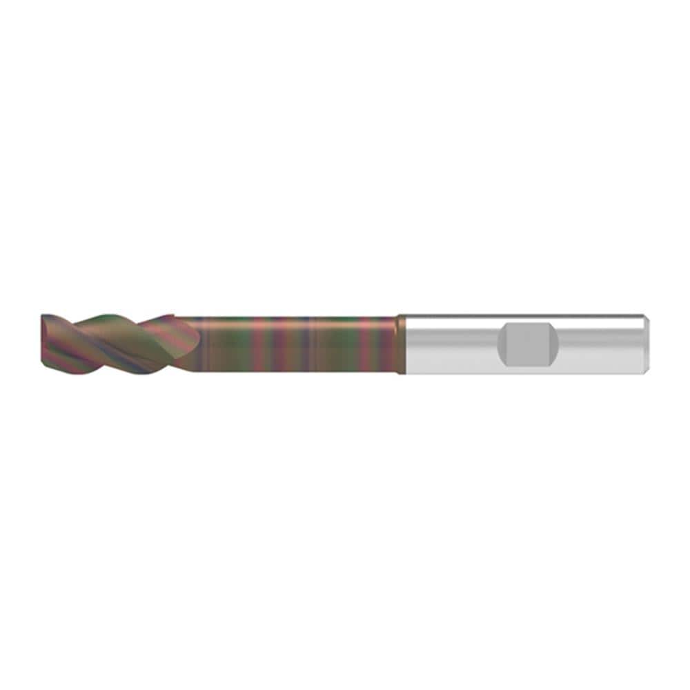Corner Chamfer End Mill: 5.00 mm Dia, 13.00 mm LOC, 3 Flute, 0.10 mm Chamfer Width, Solid Carbide