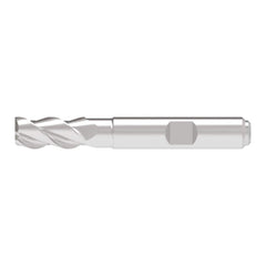 Corner Radius End Mill: 16.00 mm Dia, 33.00 mm LOC, 1.00 mm Radius, 3 Flute, Solid Carbide