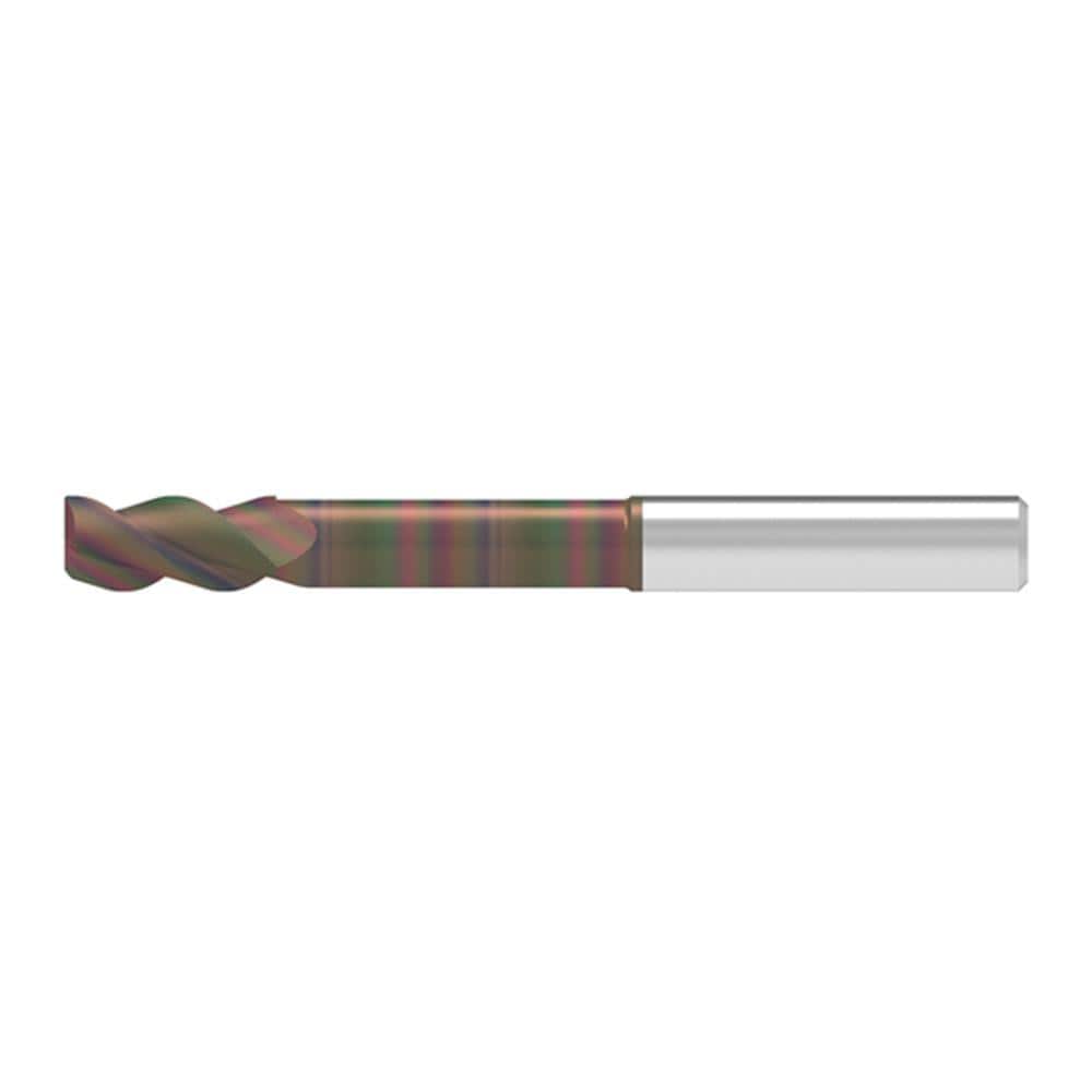 Corner Chamfer End Mill: 11.50 mm Dia, 31.00 mm LOC, 3 Flute, 0.20 mm Chamfer Width, Solid Carbide