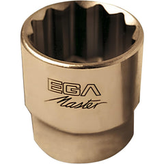 Specialty Sockets; Socket Type: Non-Impact; Drive Size: 1/2; Socket Size: 12 mm; Finish: Satin