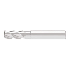 Corner Radius End Mill: 12.00 mm Dia, 25.00 mm LOC, 1.00 mm Radius, 3 Flute, Solid Carbide