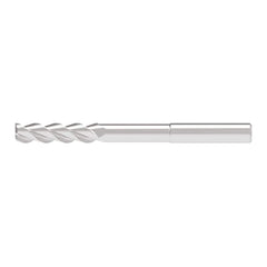 Corner Radius End Mill: 3.00 mm Dia, 12.50 mm LOC, 1.00 mm Radius, 3 Flute, Solid Carbide