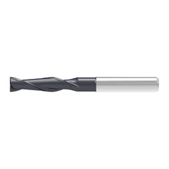 Corner Chamfer End Mill: 16.00 mm Dia, 65.00 mm LOC, 2 Flute, 0.20 mm Chamfer Width, Solid Carbide