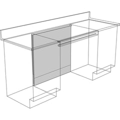 Cabinet Components & Accessories; Accessory Type: Knee Space Panel; For Use With: Apron Rails; Overall Depth: 1 in; Overall Height: 35.1 in; Material: Steel; Color: Pearl; Overall Width: 36