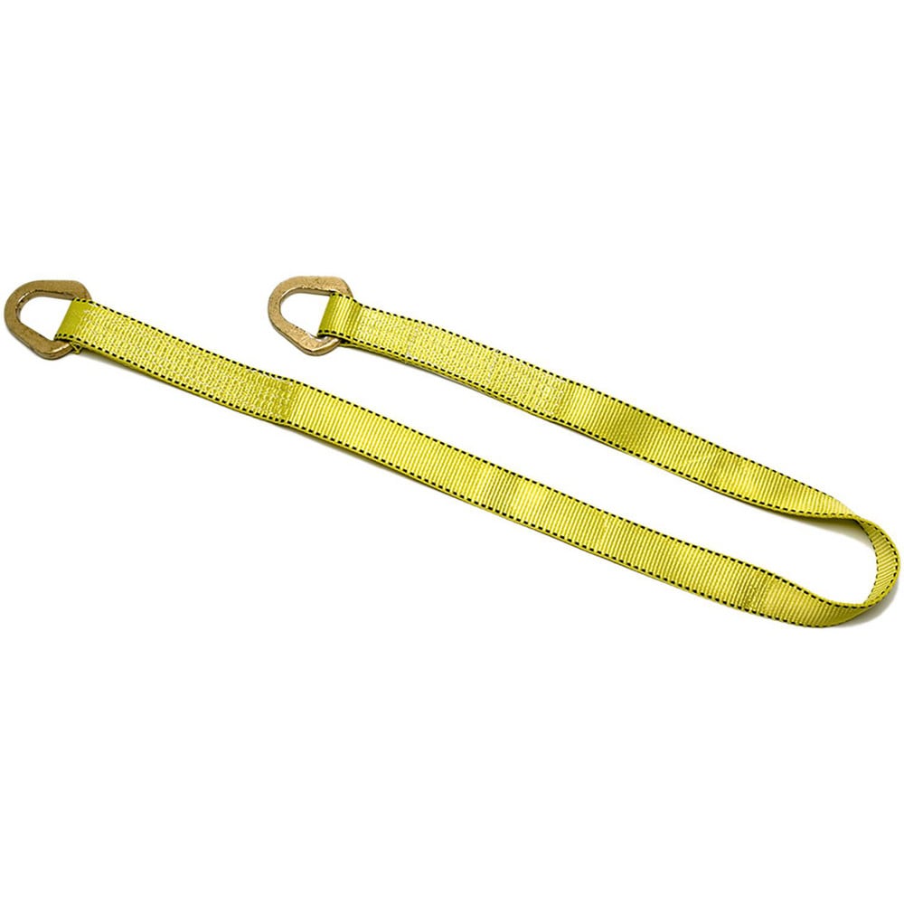 Triangle & Triangle, Type 2 Web Sling: 6' Long, 2" Wide, 3200 lb Vertical Capacity, Polyester