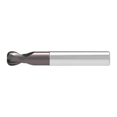 Corner Radius End Mill: 6.00 mm Dia, 6.00 mm LOC, 1.00 mm Radius, 2 Flute, Solid Carbide