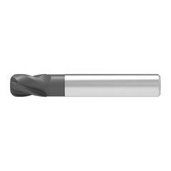 Corner Radius End Mill: 12.00 mm Dia, 16.00 mm LOC, 0.50 mm Radius, 4 Flute, Solid Carbide