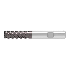 Corner Radius End Mill: 18.00 mm Dia, 54.00 mm LOC, 2.00 mm Radius, 4 Flute, Solid Carbide