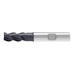 Corner Chamfer End Mill: 12.00 mm Dia, 28.00 mm LOC, 3 Flute, 0.20 mm Chamfer Width, Solid Carbide