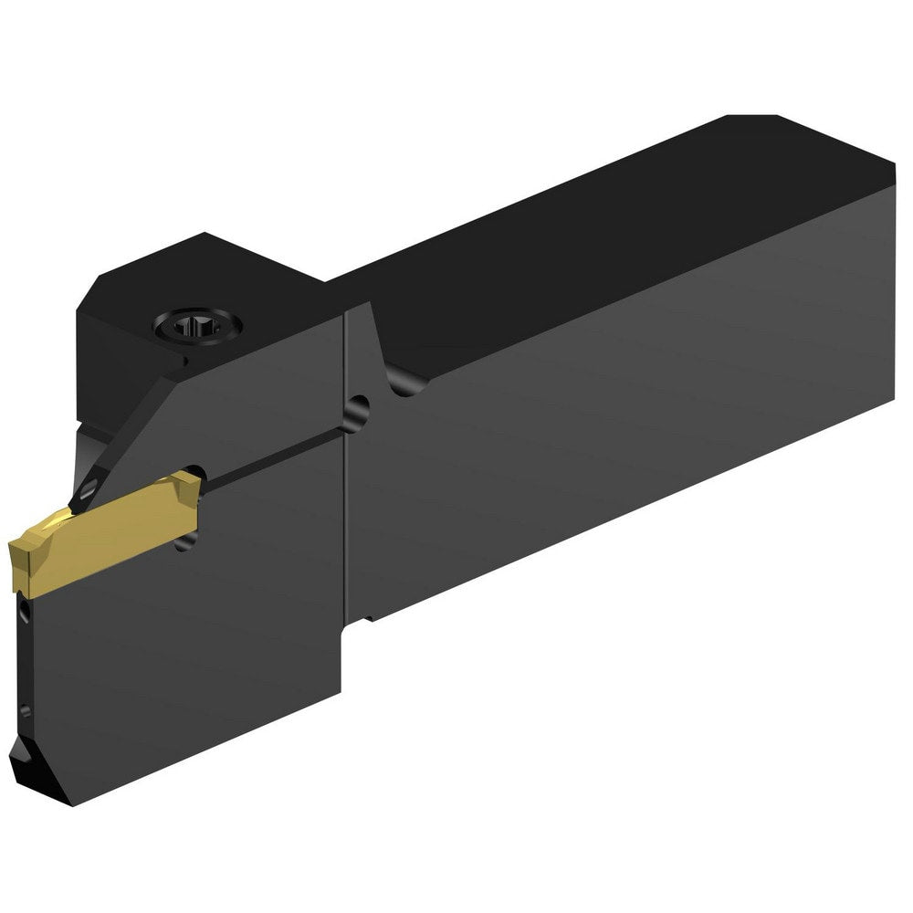 Indexable Grooving/Cut-Off Toolholders; Hand of Holder: Right Hand; Maximum Depth of Cut (Decimal Inch): 0.7874; Maximum Depth of Cut (mm): 20.00; Maximum Groove Width (Decimal Inch): 0.1098; Maximum Groove Width (mm): 2.79; Minimum Groove Width (Decimal