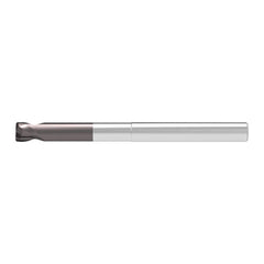 Corner Radius End Mill: 3.00 mm Dia, 2.00 mm LOC, 0.50 mm Radius, 2 Flute, Solid Carbide