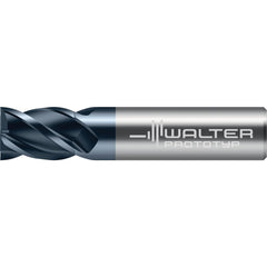 Square End Mill: 3/8" Dia, 1-1/4" LOC, 4 Flute, Solid Carbide