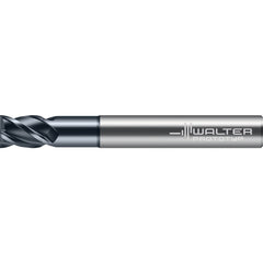 Square End Mill: 3/8" Dia, 3-1/8" LOC, 4 Flute, Solid Carbide