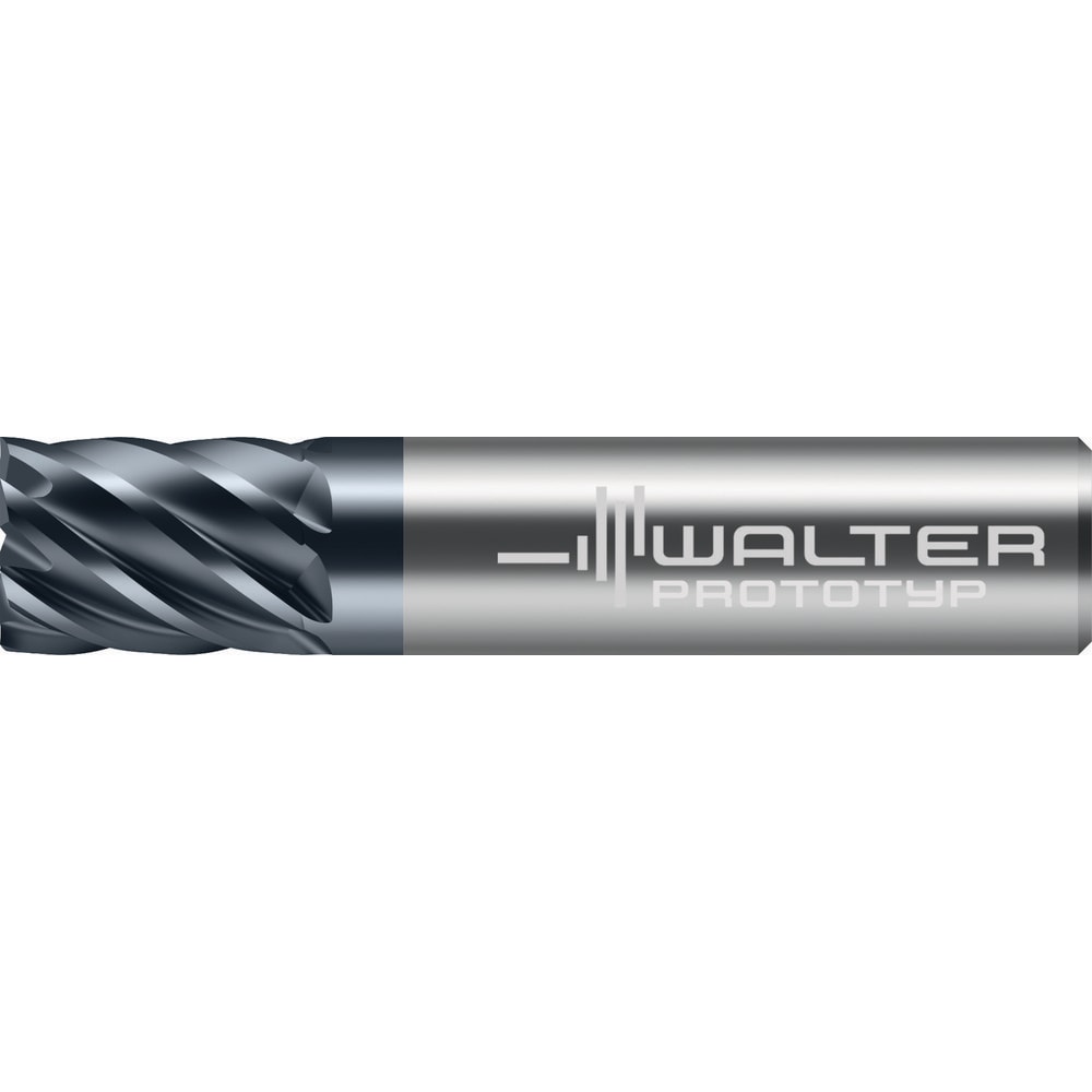 Square End Mill: 5/8" Dia, 3/4" LOC, 7 Flute, Solid Carbide