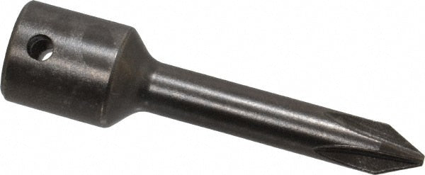 Phillips Screwdriver Insert Bit: #1 Point, 1/4" Drive, 2" OAL