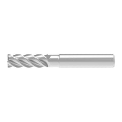 Corner Chamfer End Mill: 3.00 mm Dia, 8.00 mm LOC, 4 Flute, 0.10 mm Chamfer Width, Solid Carbide