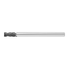 Corner Chamfer End Mill: 4.00 mm Dia, 15.00 mm LOC, 2 Flute, 0.07 mm Chamfer Width, Solid Carbide
