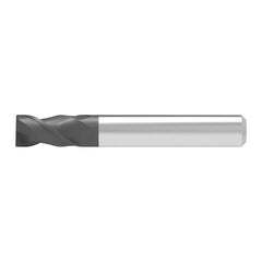 Corner Chamfer End Mill: 12.00 mm Dia, 22.00 mm LOC, 2 Flute, 0.20 mm Chamfer Width, Solid Carbide