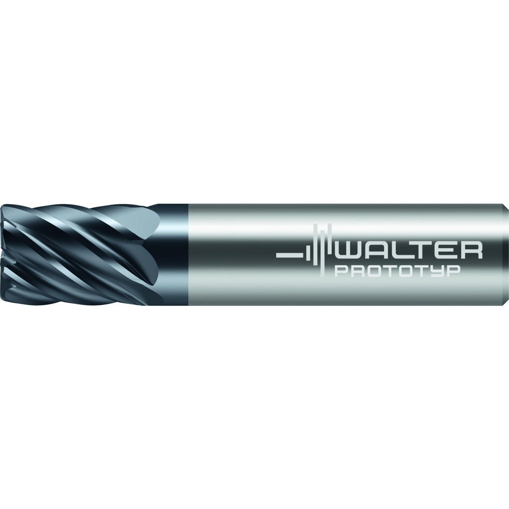 Corner Radius End Mill: 5/8" Dia, 3/4" LOC, 0.0900" Radius, 7 Flute, Solid Carbide