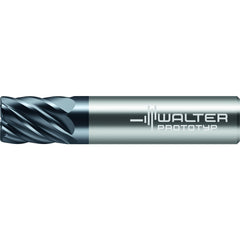 Corner Radius End Mill: 5/8" Dia, 3/4" LOC, 0.0900" Radius, 7 Flute, Solid Carbide